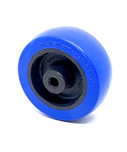 RODA PV PLÁSTICA LINHA LEVE ATÉ 125KGF AZUL 10267 F3 07795 