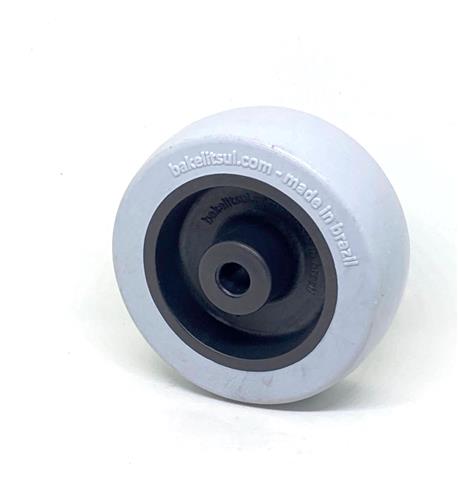 RODA PV PLÁSTICA LINHA LEVE ATÉ 125KGF CINZA CLARO 10269 F3 07797 