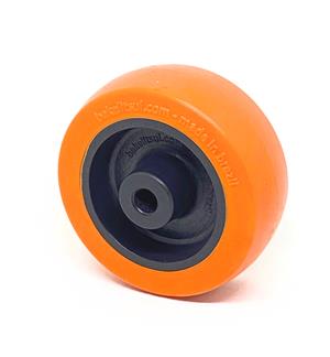 RODA PV PLÁSTICA LINHA LEVE ATÉ 125KGF LARANJA 10270 F3 07798 