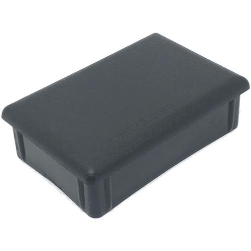 PONTEIRA TAMPA PRETA  PARA TUBOS RETANGULARES PT-B-PRETA