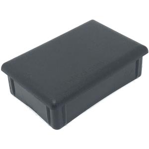 PONTEIRA TAMPA PRETA  PARA TUBOS RETANGULARES 00798 