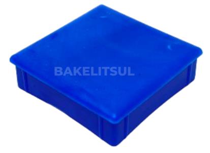 PONTEIRA TAMPA AZUL PARA TUBOS QUADRADOS  10655