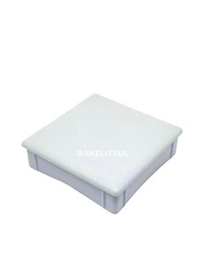 PONTEIRA TAMPA BRANCA PARA TUBOS QUADRADOS  10633