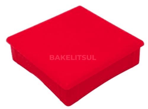 PONTEIRA TAMPA VERMELHA PARA TUBOS QUADRADOS  PT-A-VERMELHO