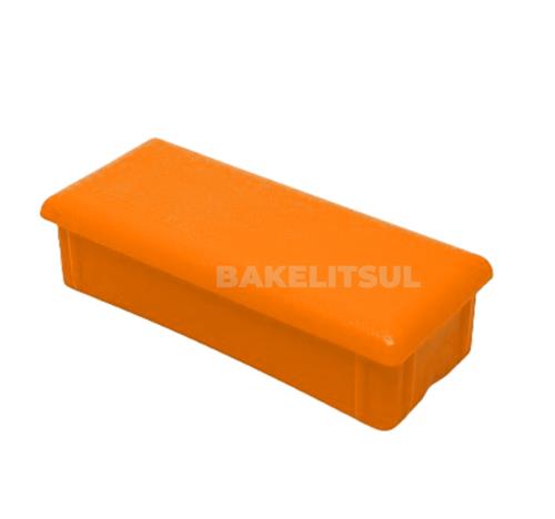 PONTEIRA TAMPA LARANJA PARA TUBOS RETANGULARES 10744 