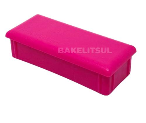 PONTEIRA TAMPA ROSA PARA TUBOS RETANGULARES PT-B-ROSA