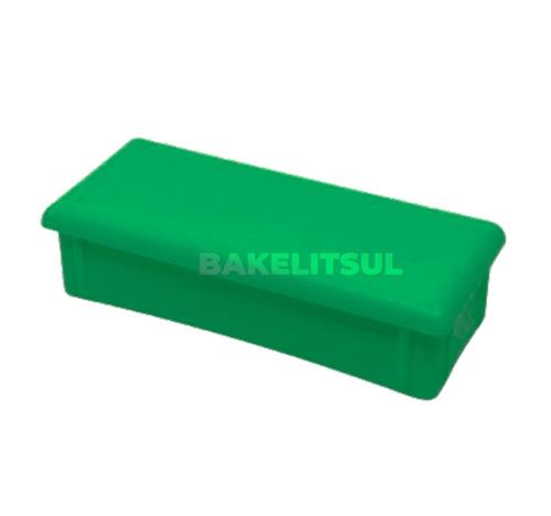 PONTEIRA TAMPA VERDE PARA TUBOS RETANGULARES PT-B-VERDE