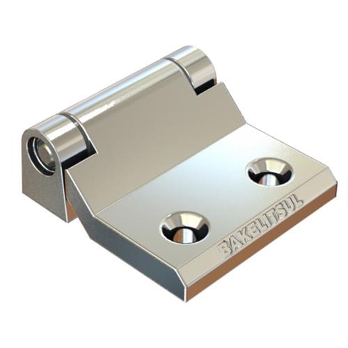 DOBRADIÇA METÁLICA 180° PRETA OU CROMADA 45MM 12858 