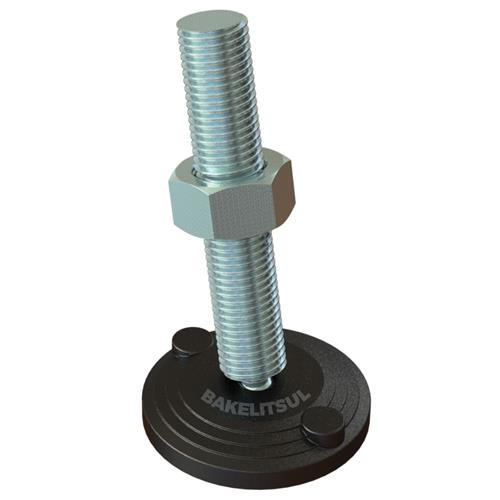 PÉ NIVELADOR ARTICULADO ANTI VIBRAÇÃO N2 BASE 100 M30 12865 