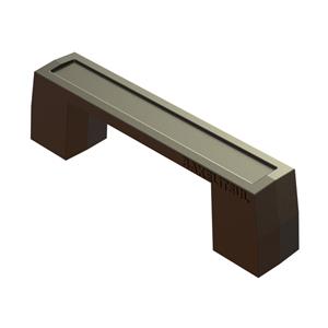 PUXADOR ALÇA INSTALAÇÃO OCULTA FRONTAL 12883 