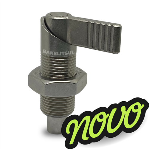 POSICIONADOR INOX COM ÊMBOLO DE INDEXAÇÃO L COM TRAVA H612BK BO-H612BK