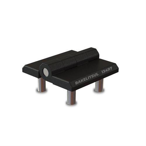 DOBRADIÇA METÁLICA 40X40 PINO INOX PARAFUSOS FIXOS 13498 DB-BEH40