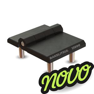 DOBRADIÇA METÁLICA 50X63 PINO INOX PARAFUSOS FIXOS 13500 