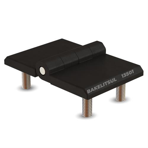 DOBRADIÇA METÁLICA 50X76 PINO INOX PARAFUSOS FIXOS DB-CEH5076