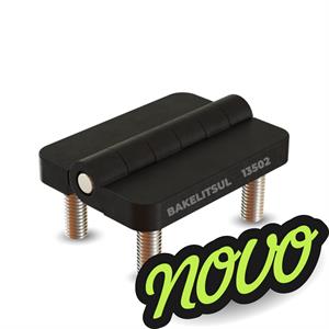 DOBRADIÇA METÁLICA 54X40 PINO INOX PARAFUSOS FIXOS 13502 