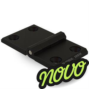 DOBRADIÇA METÁLICA 50X87,5 COM FUROS ESCAREADOS PINO INOX 13513 