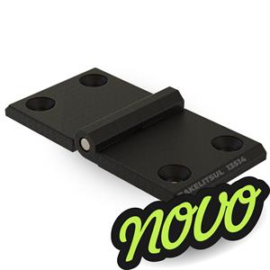 DOBRADIÇA METÁLICA 50X99 COM FUROS ESCAREADOS PINO INOX 13514 