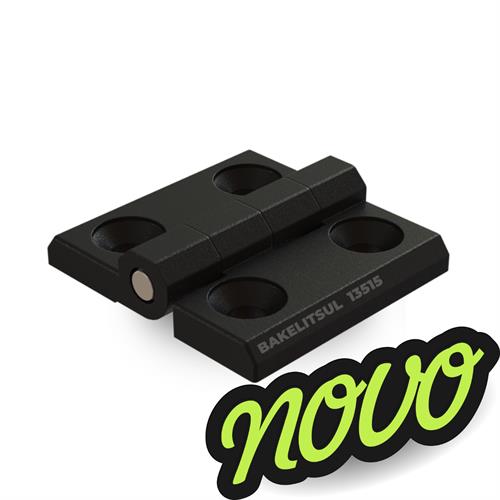 DOBRADIÇA METÁLICA 60X64 COM FUROS ESCAREADOS PINO INOX DB-EEH6064