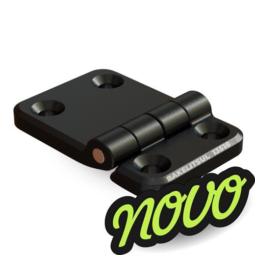 DOBRADIÇA METÁLICA 60X90 COM FUROS ESCAREADOS PINO INOX DB-EEH6090