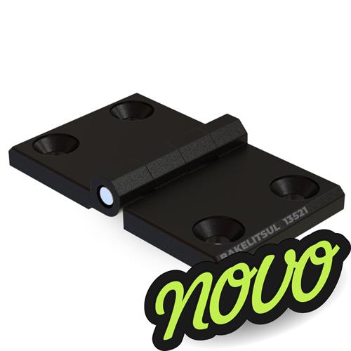 DOBRADIÇA METÁLICA 60X101 COM FUROS ESCAREADOS PINO INOX DB-EEH60101