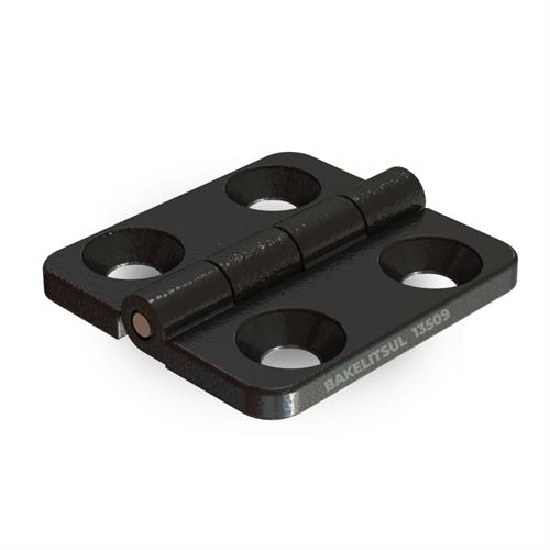 DOBRADIÇA METÁLICA 30X28 COM FUROS ESCAREADOS PINO INOX DB-DEH3028