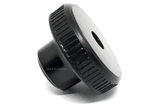 MANÍPULO REDONDO DE BAQUELITE 47MM ROSCA INTERNA PASSANTE 08673 