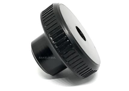 MANÍPULO REDONDO DE BAQUELITE 47MM ROSCA INTERNA PASSANTE 08673 