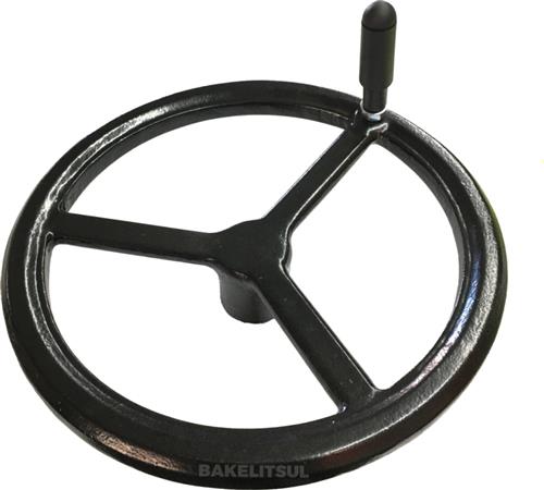 VOLANTE 3 RAIOS DE ALUMÍNIO COM CABO GIRATÓRIO VO-LA2