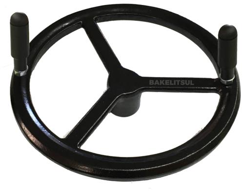 VOLANTE 3 RAIOS DE ALUMÍNIO COM CABOS GIRATÓRIOS 09766 F3 07284 