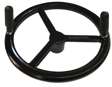 VOLANTE 3 RAIOS DE ALUMÍNIO COM CABOS GIRATÓRIOS 09766 F3 07284 