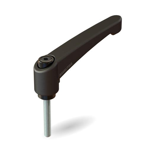 AJUSTADOR ALAVANCA TRAVA 80MM PLÁSTICA ROSCA EXTERNA-M6 09023