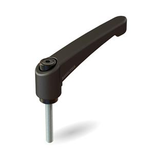 AJUSTADOR ALAVANCA TRAVA 80MM PLÁSTICA ROSCA EXTERNA-M6 09023