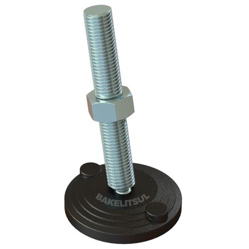 PÉ NIVELADOR ARTICULADO ANTI VIBRAÇÃO N2 BASE 100 M24 06614 F3 03536 