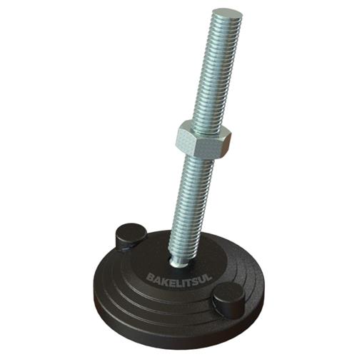 PÉ NIVELADOR ARTICULADO ANTI VIBRAÇÃO N2 BASE 80 M14 05551 F3 02850 