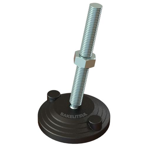 PÉ NIVELADOR ARTICULADO ANTI VIBRAÇÃO N2 BASE 80 M16 07257 F3 04810 