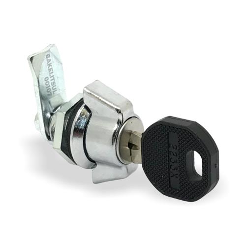 FECHO LINGUETA MINI MANOPLA COM CHAVE FC-B2 FC-B2