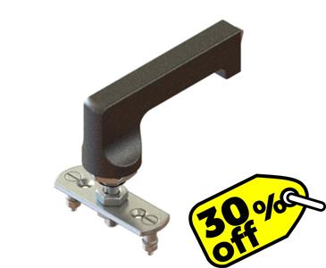 MAÇANETA PLÁSTICA ABERTURA ESQUERDA/DIREITA COM TRAVA CADEADO 30% off 03203 