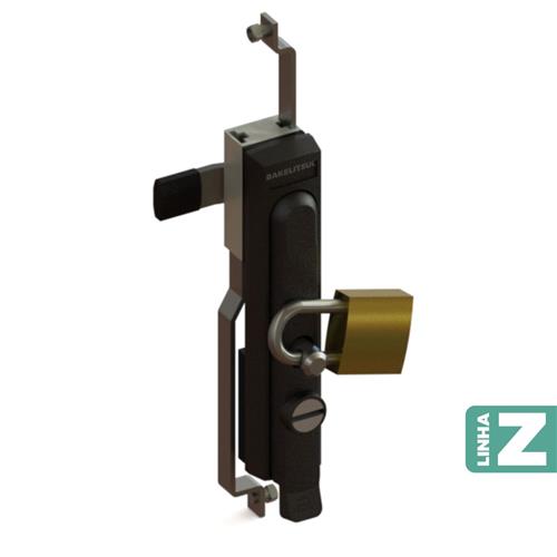 MAÇANETA CREMONA ESCAMOTEÁVEL TRAVA CADEADO COM LINGUETA MF-ZG 08011 