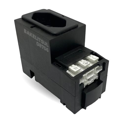 TOMADA AUXILIAR FIXAÇÃO TRILHO DIN 35 08755 