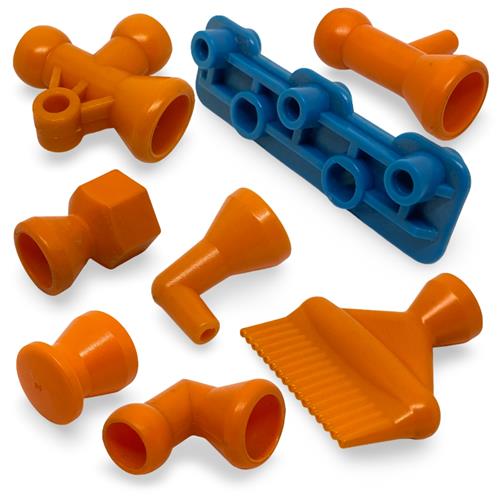 BICOS E CONECTORES PARA FLEXÍVEL PLÁSTICO MODELO J1 03709 