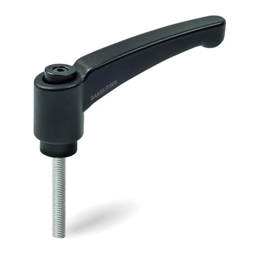 AJUSTADOR ALAVANCA TRAVA 100MM METÁLICA ROSCA EXTERNA-5/16" AJ-H2-100-5/16