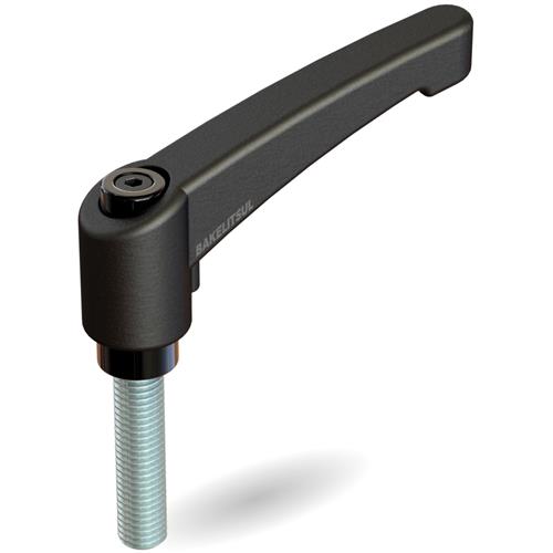 AJUSTADOR ALAVANCA TRAVA 100MM PLÁSTICA ROSCA EXTERNA M12 09185 