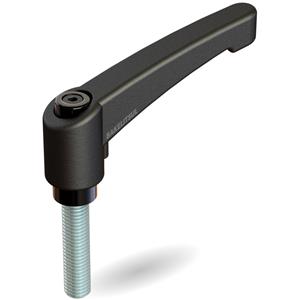 AJUSTADOR ALAVANCA TRAVA 100MM PLÁSTICA ROSCA EXTERNA M12 09185 