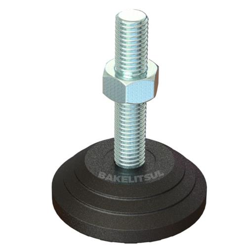 PÉ NIVELADOR ROSCA EXTERNA BASE 60 FLEXÍVEL NV-A3-60