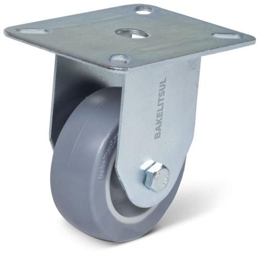 RODÍZIO FIXO PLACA LINHA LEVE 25 A 125KGF PV-FPLL 01726 