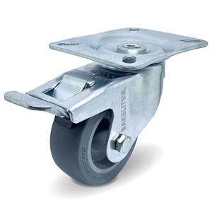 RODÍZIO GIRATÓRIO PLACA LINHA LEVE TRAVA 25 A 125KGF PV-GPLLT 00072 