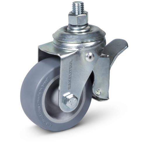 RODÍZIO GIRATÓRIO ROSCA LINHA LEVE TRAVA 25 A 125KGF PV-GRLLT RD-PV-GRLLT