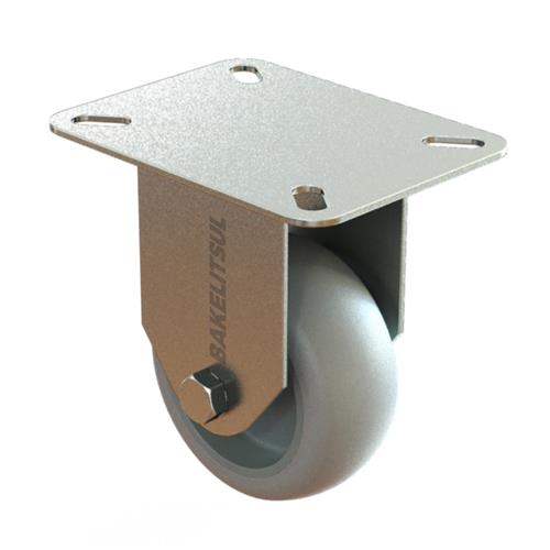 RODÍZIO FIXO PLACA LINHA LEVE 65 A 140KGF TP-FPL RD-TP-FPLL