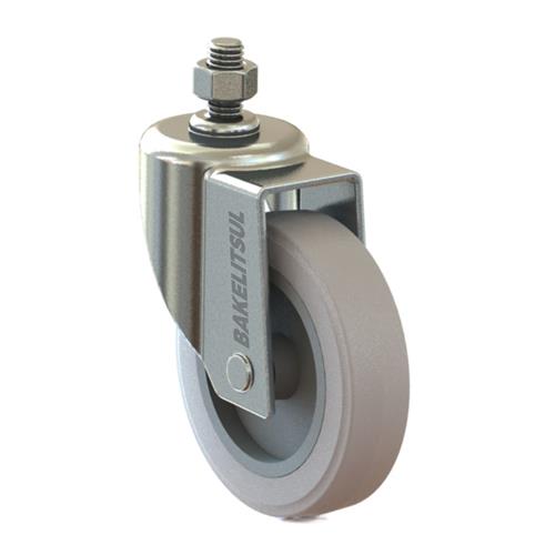 RODÍZIO FIXO ROSCA LINHA LEVE 40KGF TP-FRLL RD-TP-FRLL