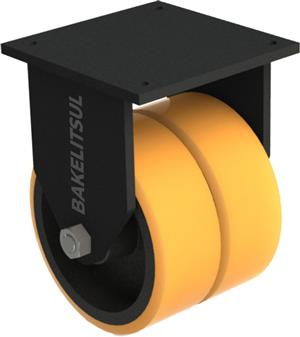 RODÍZIO FIXO PLACA LINHA PESADA 2 - 2000 A 2800KGF FFPU-FPLP2 10845 